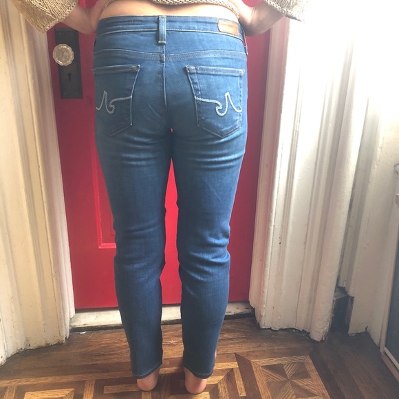 AG Blue The Stilt Cigarette Jeans 26 x 26 - Picture 3 of 8